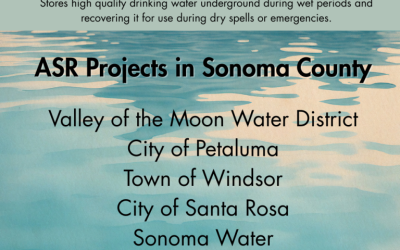 Aquifer storage and recovery projects underway in the Santa Rosa Plain