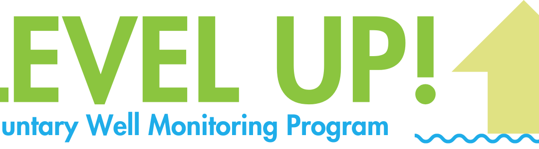 level up graphic in green large block letters and a yellow arrow pointing up